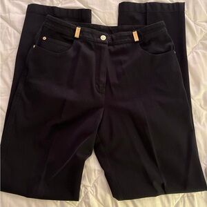 St. John Sport Black cotton/ spandex pants 8